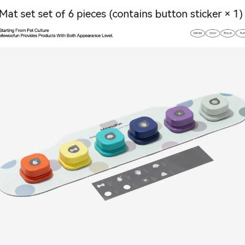 Pet Communication Buttons & Mat Options for Dogs & Cats