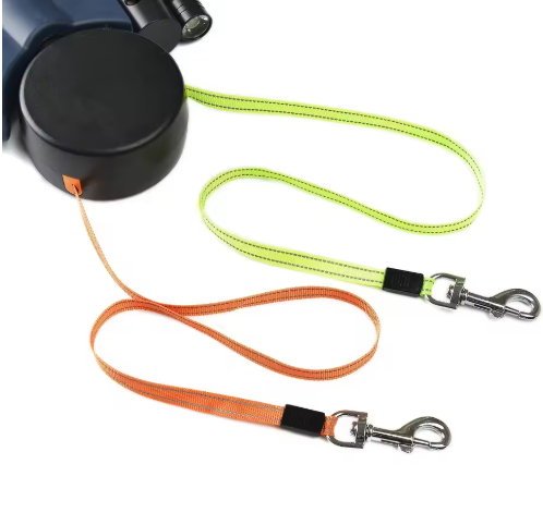 Dual Retractable Dog Leash for Two Dogs (3m, ABS)