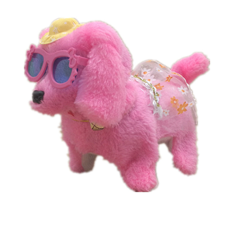Electric Musical Plush Dog Toy with Sound & Walking Movement