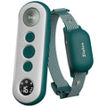 Dog training collar with remote control on a white background