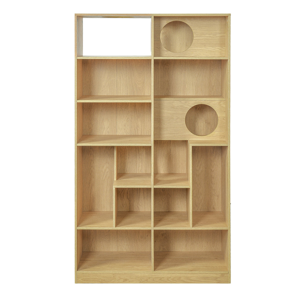 2-in-1 Cat House Bookshelf & Display Cabinet