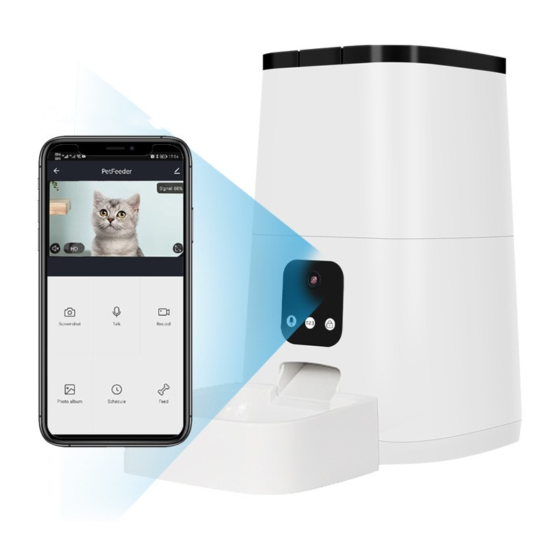 Smart Automatic Pet Feeder with App & Camera Control