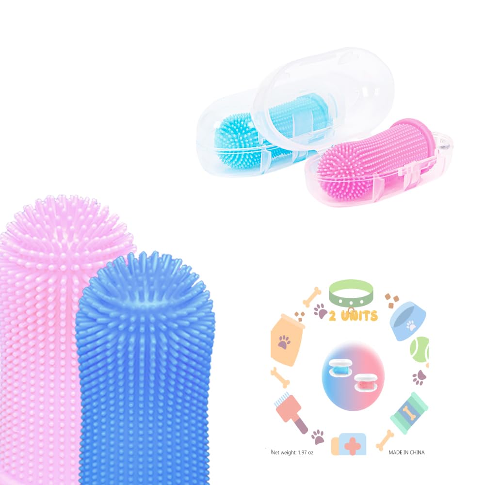 Two colorful textured balls with their packaging on a white background