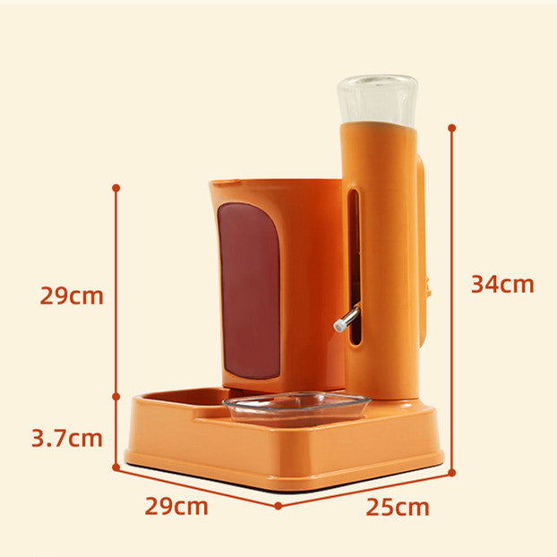 Pet Feeding Station & Water Dispenser for Cats & Dogs