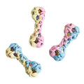 TPR Macaron Dog Chew Toy with Squeaker & Shimmer