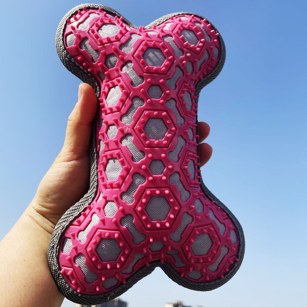 Squeaky Bone Dog Toy – Bite-Resistant Oxford Cloth