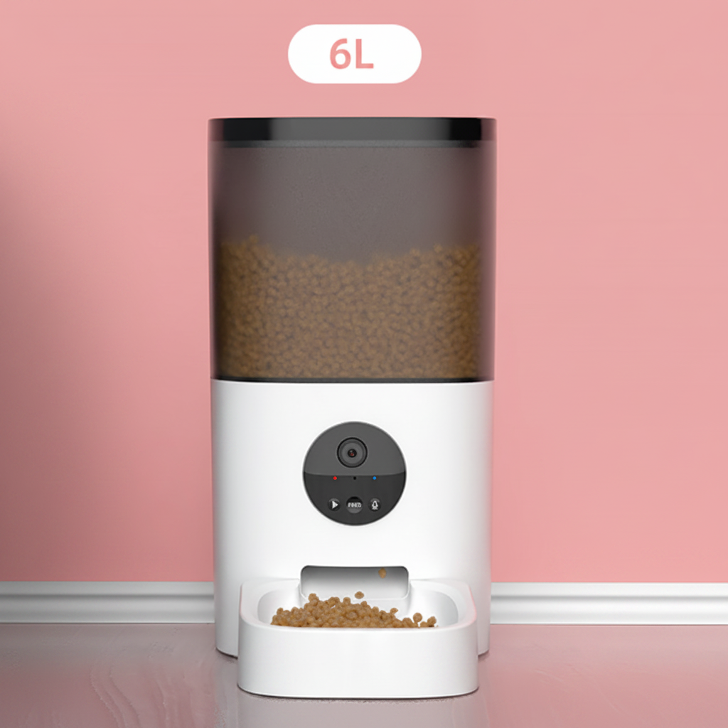 Large Capacity Smart Automatic Pet Feeder – 4L & 6L with Camera Option