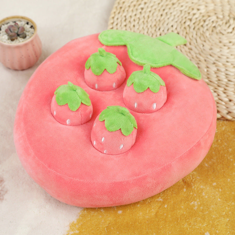 Vegetable Pull-Out Plush Snuffle Toy for Dogs & Cats — PP Cotton, Crystal Velvet (22cm & 32cm)