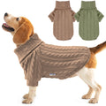 Dog Turtleneck Sweater – 2 Pack Warm Knitted Sweatshirt