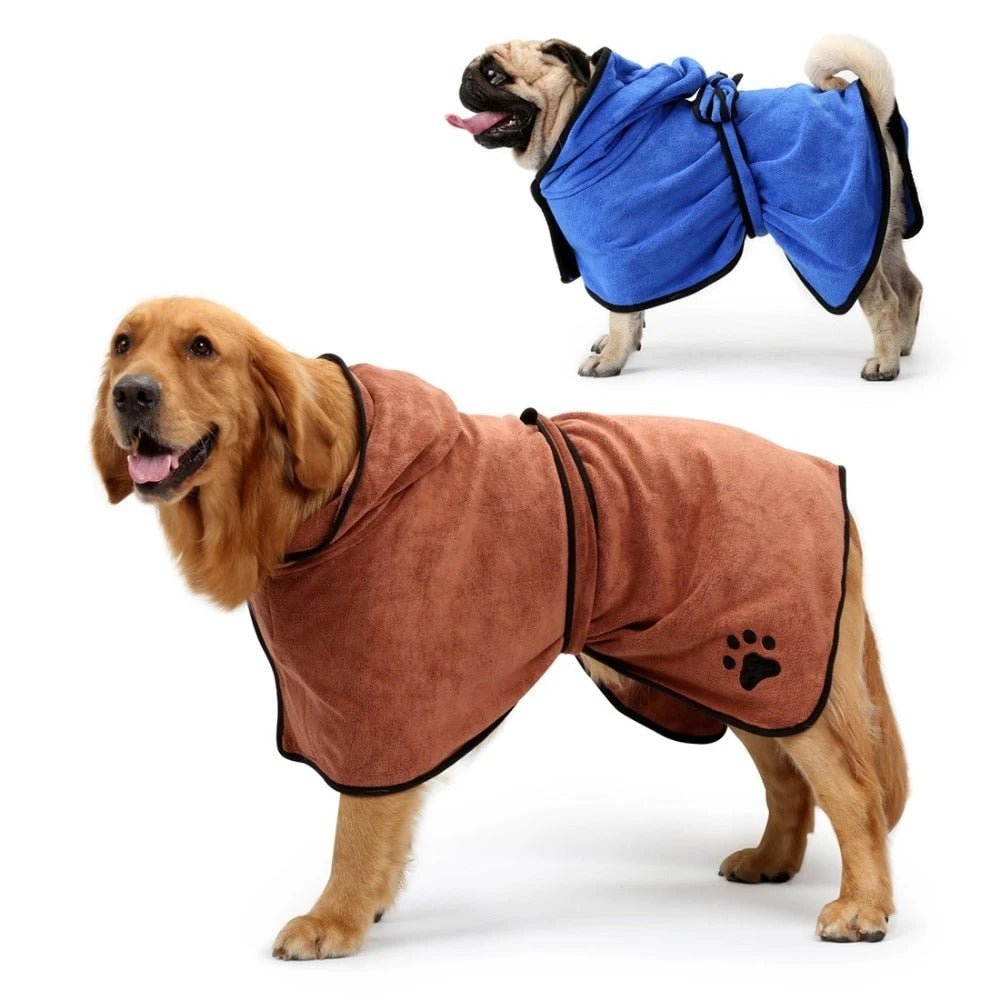 400g Microfiber Pet Bathrobe Towel for Dogs & Cats