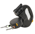 Dual Retractable Dog Leash for Two Dogs (3m, ABS)