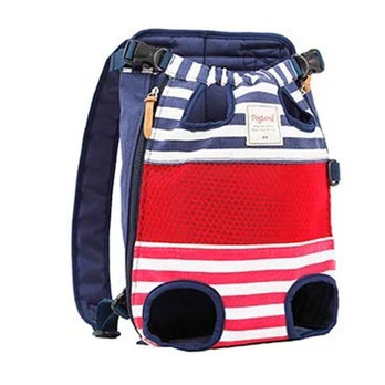 Canvas Front & Back Pet Carrier Backpack for Small Dogs