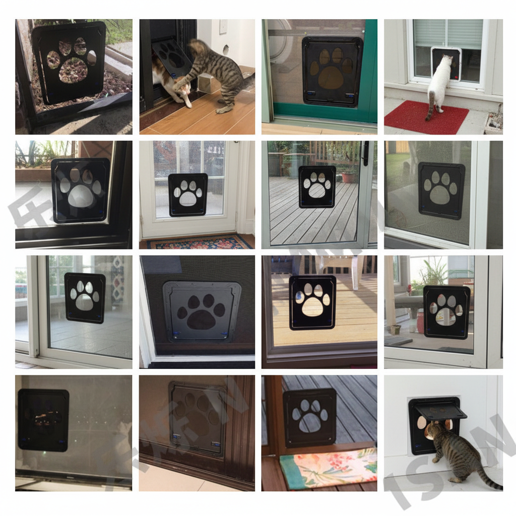 Scratch-Resistant Pet Door for Cats & Dogs