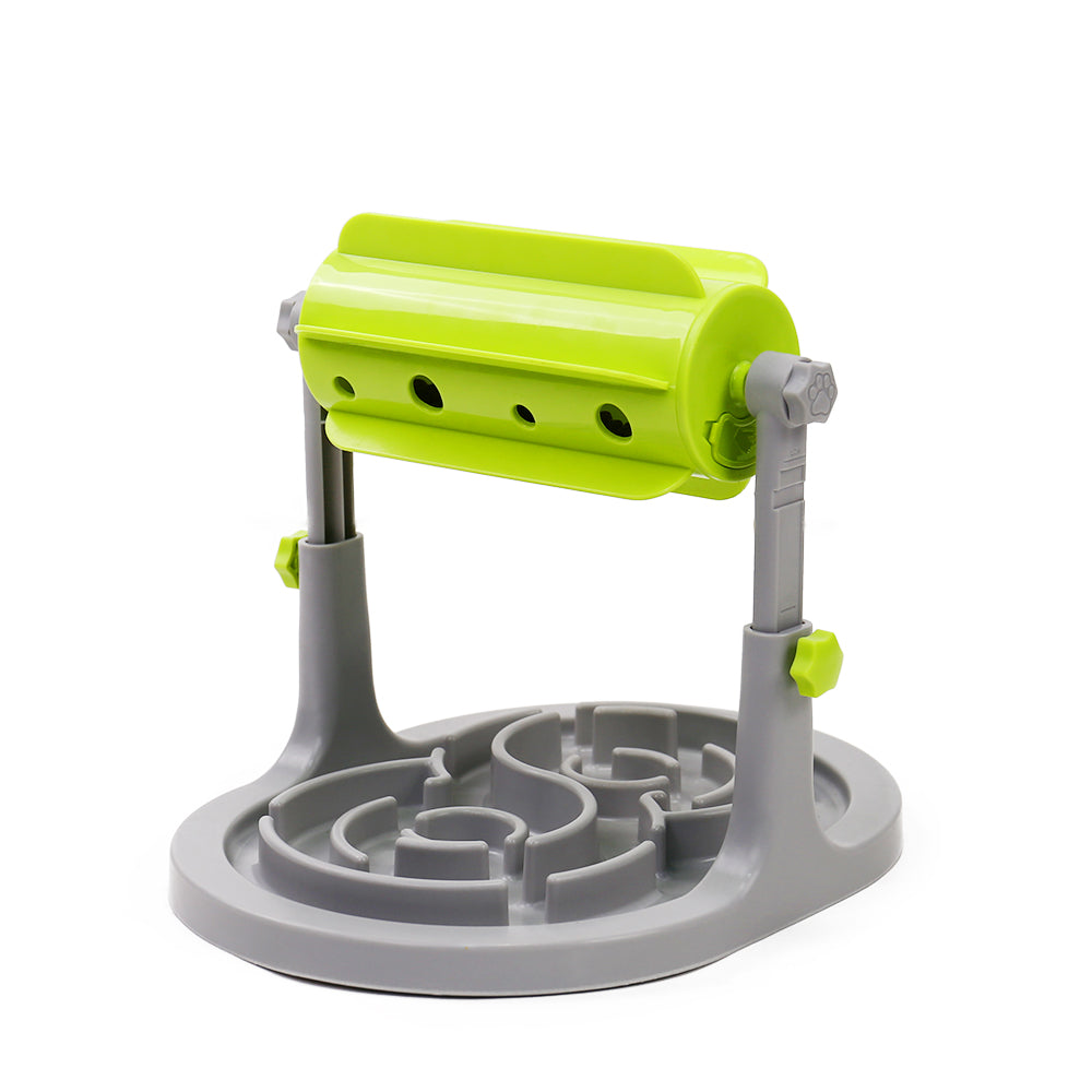Drum-Style Food Dispenser & Slow Feeder for Cats & Small Dogs