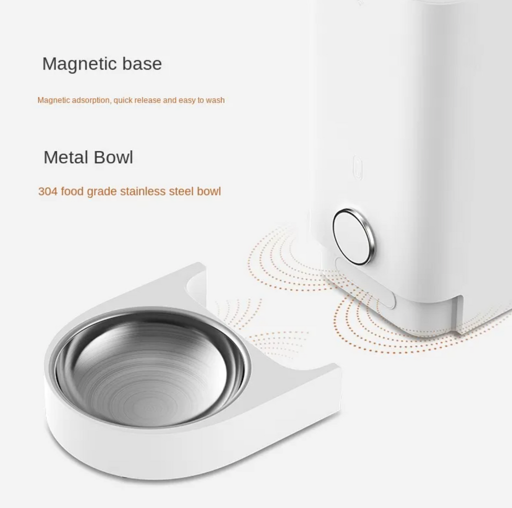 Smart Automatic Pet Feeder with Stainless Steel Bowl