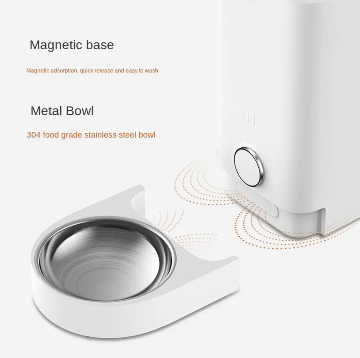 Smart Automatic Pet Feeder with Stainless Steel Bowl