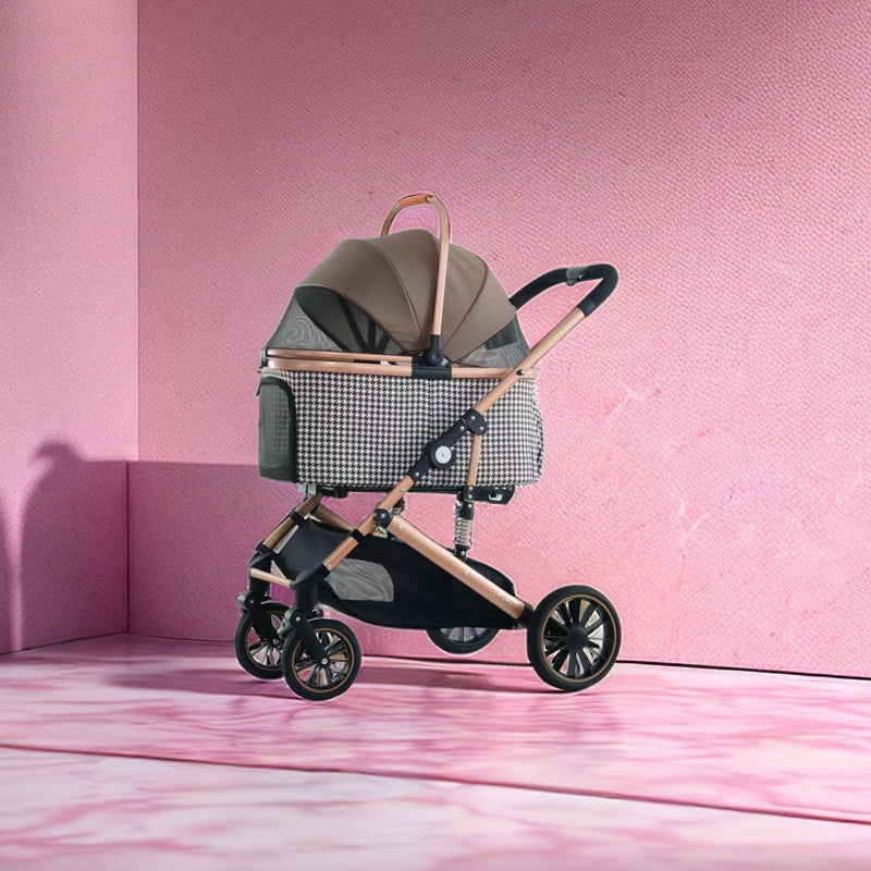 Foldable Medium Pet Stroller for Large Dogs & Pets