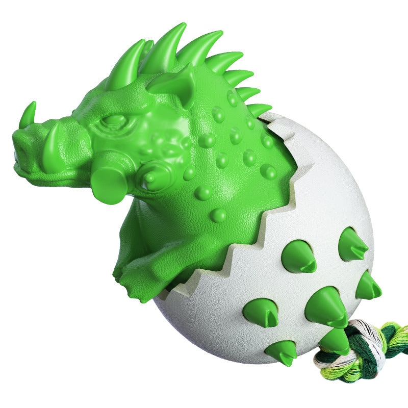 Wild Boar Egg Dog Chew Toy (TPR & Nylon, 5 Colours)