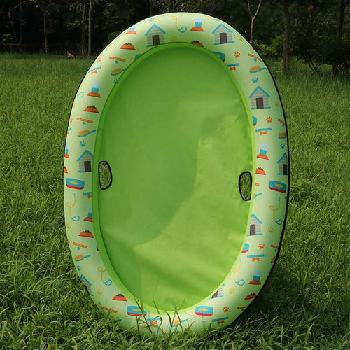 Inflatable Dog Pool Float – Portable Pet Swimming Raft