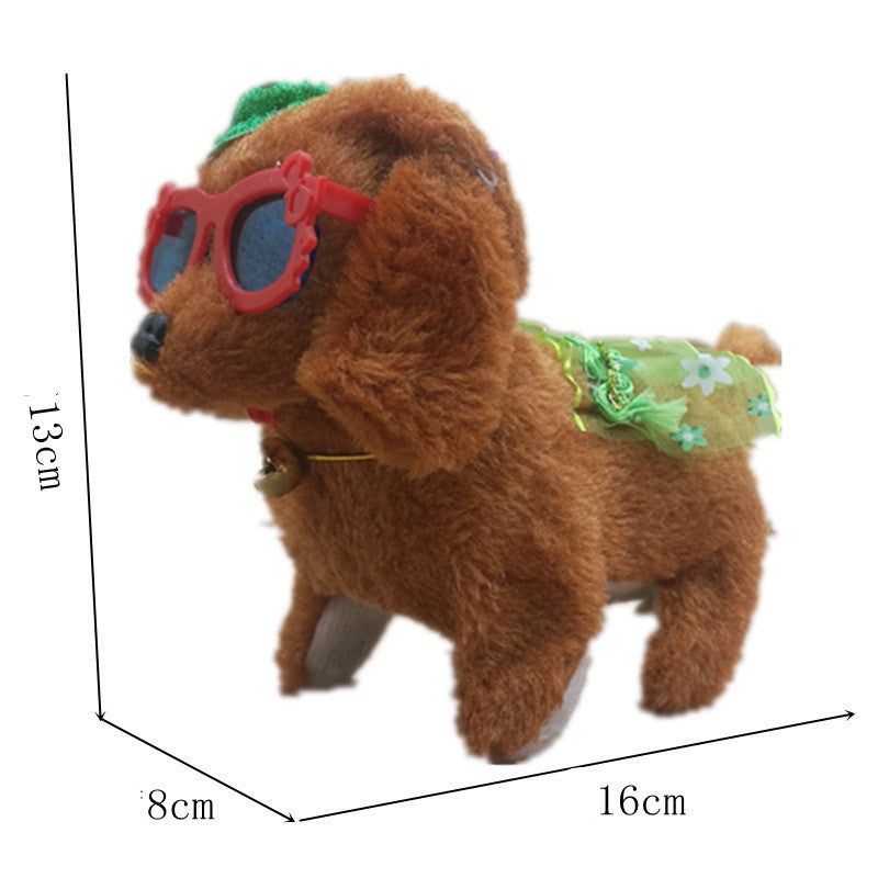 Electric Musical Plush Dog Toy with Sound & Walking Movement