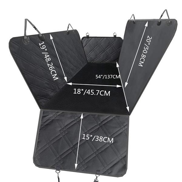 Waterproof Dog Car Seat Cover with Hammock Option – Heavy Duty Back Seat Protector