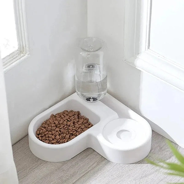 Automatic Gravity Pet Water & Food Bowl
