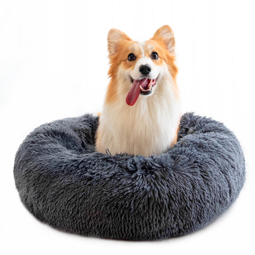 Anti-Anxiety Donut Pet Bed – Washable & Fluffy