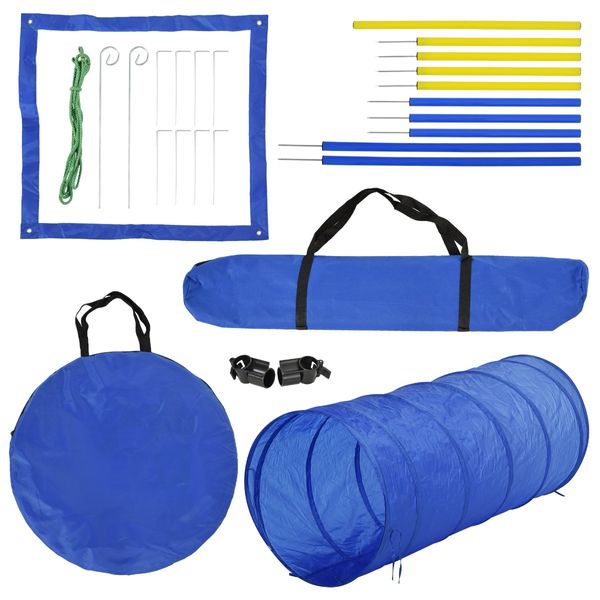 PawHut Dog Agility Starter Kit – Outdoor Exercise & Training Set