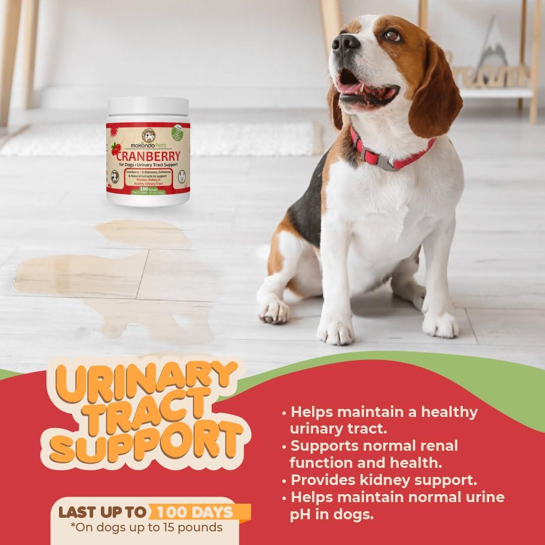 Dog Cranberry Supplement – Natural UTI & Kidney Support Powder