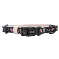 Dog collar with cartoon character design on a white background
