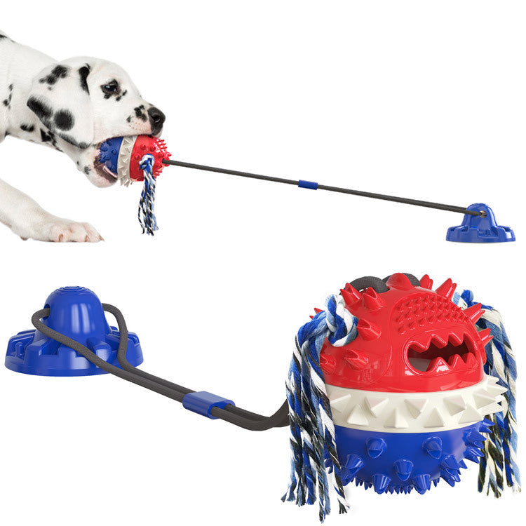 Suction Cup Dog Tug Toy – Durable TPR Interactive Toy for Dogs of All Sizes