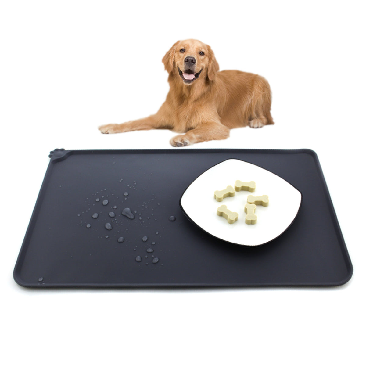 Waterproof Silicone Pet Feeding Mat (47 × 29.5cm)