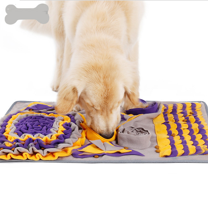 Snuffle Mat for Dogs & Cats – Slow Feeder Enrichment Mat for Stress Relief & Nose Work Training