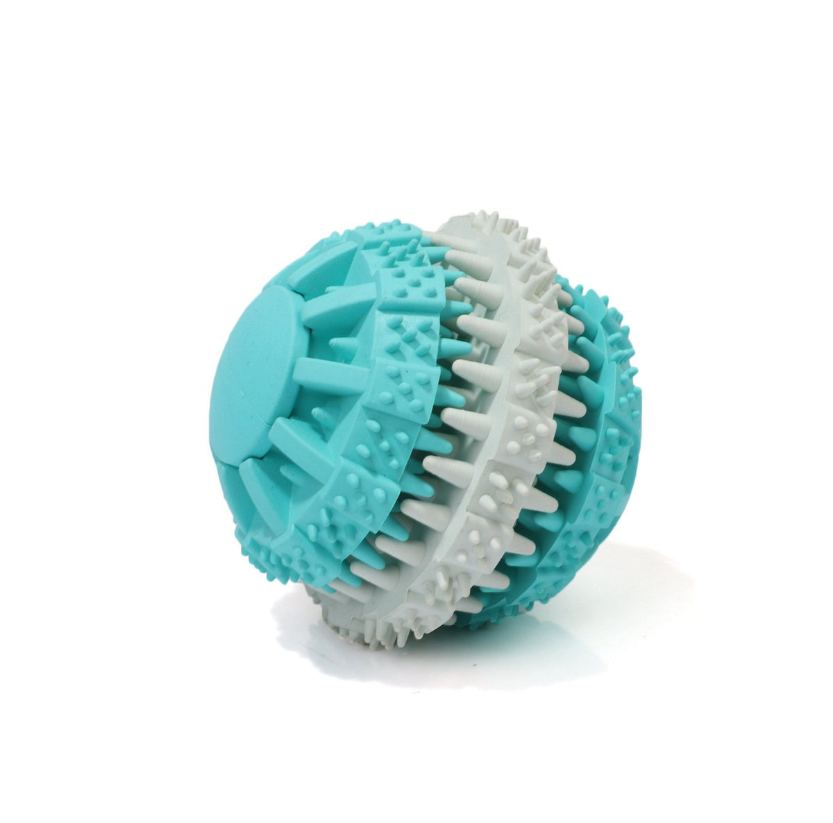 Rubber Dental Chew & Treat Dispensing Dog Toy — Cleans Teeth, Reduces Plaque (80mm)