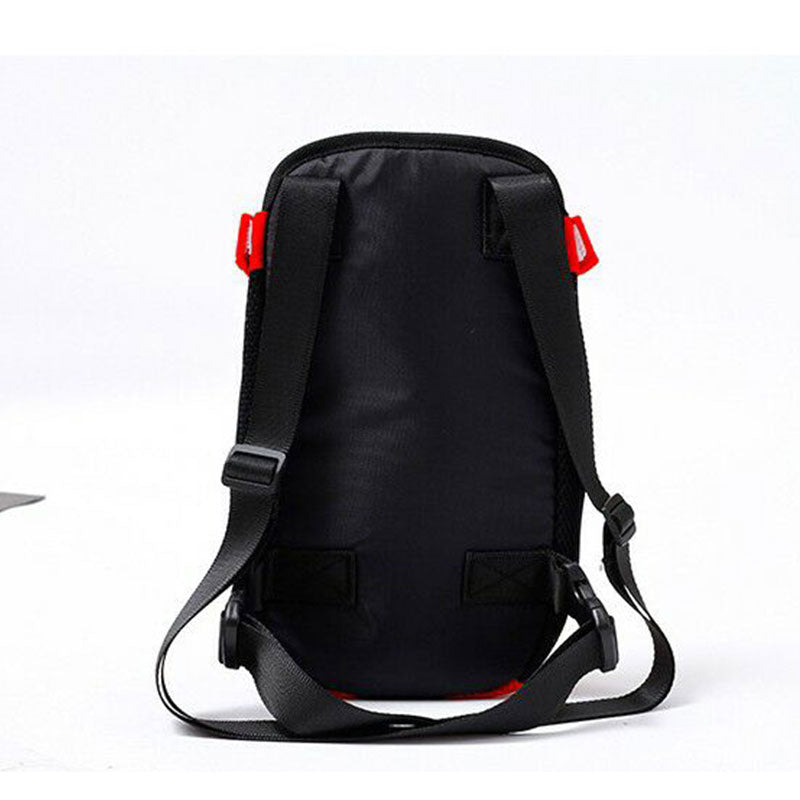Canvas & Mesh Front Pet Carrier Chest Bag for Dogs & Cats
