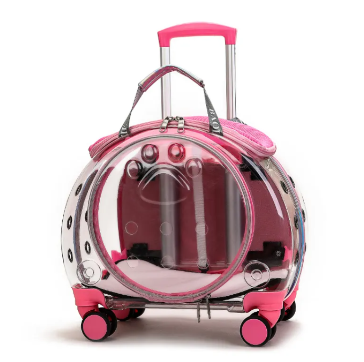 Small Pet Trolley Carrier (PC/ABS Shell, Up to 7.5kg)