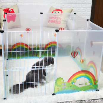 Transparent Pet Fence & Play Enclosure