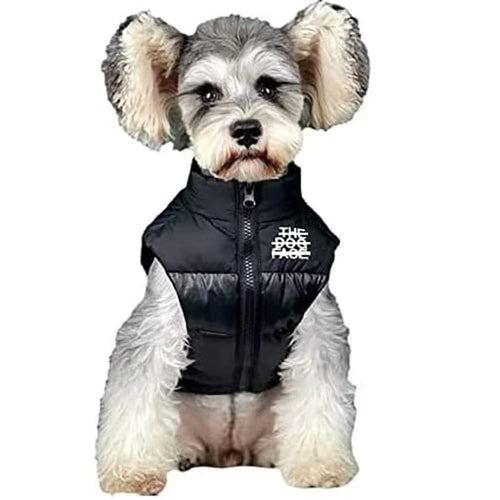 90% Duck Down Dog Winter Vest with High Neck & Zip