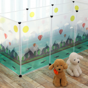 Transparent Pet Fence & Play Enclosure
