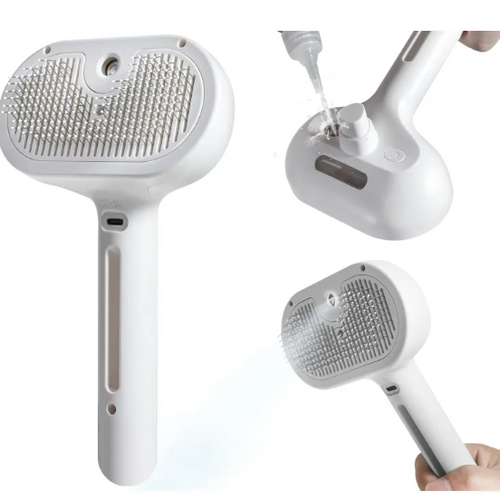 2-in-1 Pet Spray Brush with Built-In Water Tank for Dogs & Cats