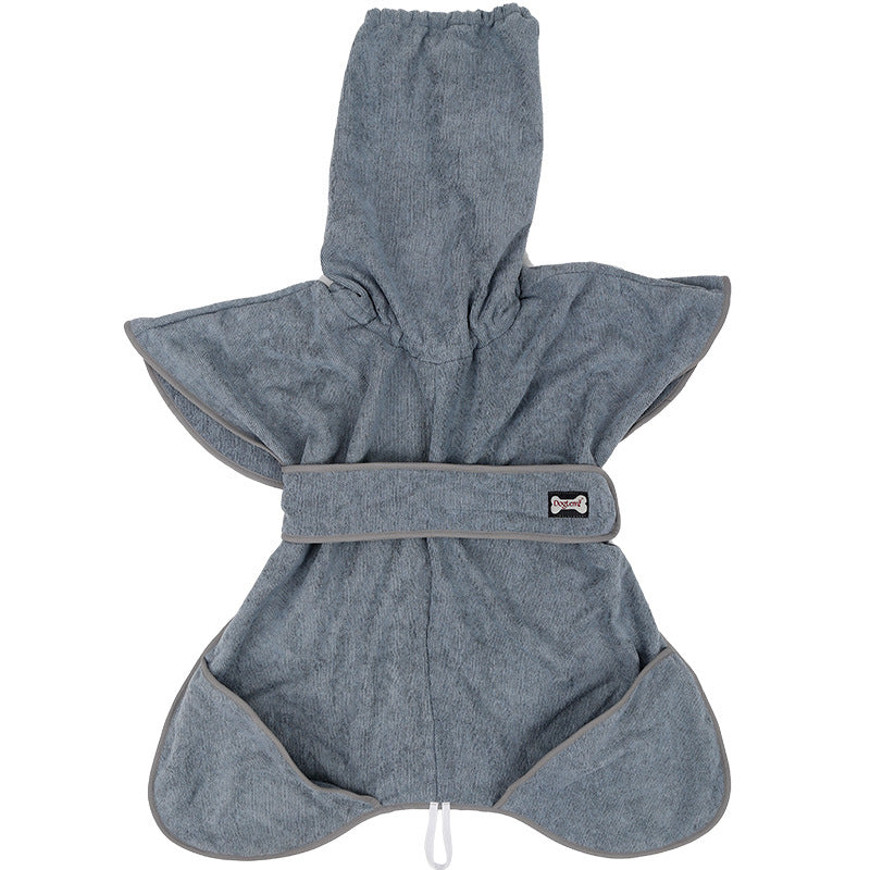 Absorbent Cotton Dog Bathrobe & Towel