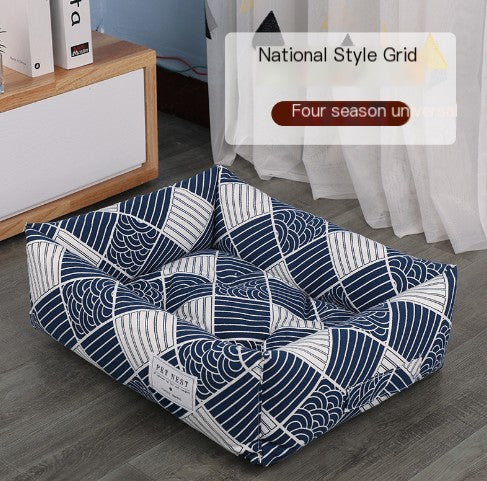Washable Dog Mat | Lucky Cat, Plaid & More | Sizes S–XXL
