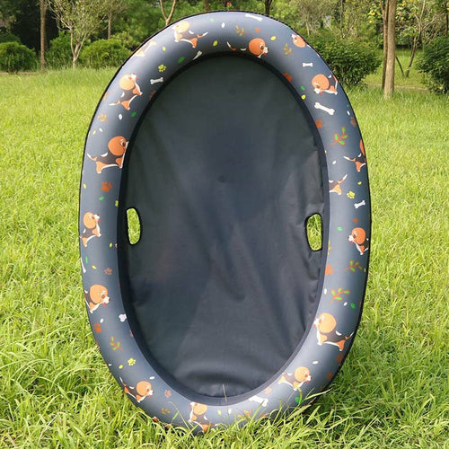 Inflatable Dog Pool Float – Portable Pet Swimming Raft