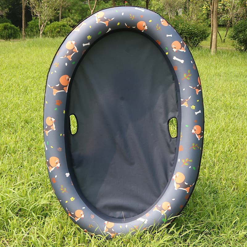 Inflatable Dog Pool Float – Portable Pet Swimming Raft