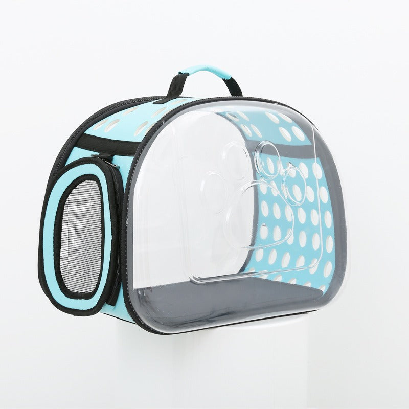 Foldable PVC Pet Carrier Bag for Cats & Dogs