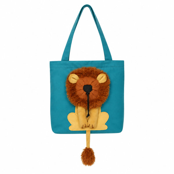 Lion Design Soft Pet Carrier Bag (Breathable, Small & Large)