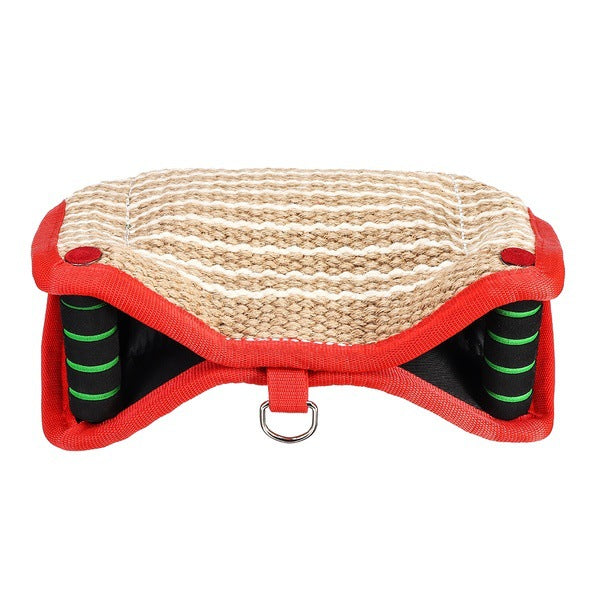Dog Training Bite Pillow – Hemp Tug & Fetch Toy