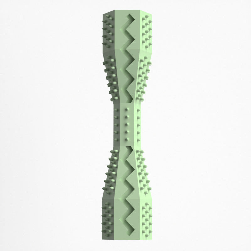 Green textured object on a white background
