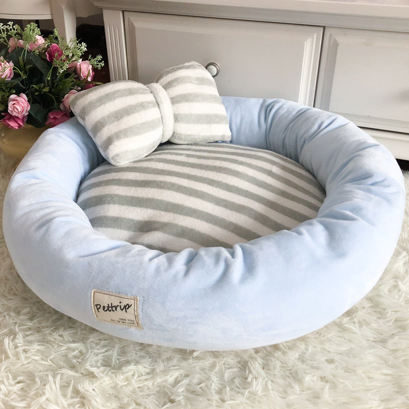 Soft Fleece Pet Nest Bed – Cozy Cushion for Dogs & Cats