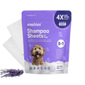 Washies Shampoo Sheets for Dogs packaging with a dog illustration on a white background